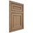 Shiloh Cabinetry Flush Inset Dalton White Oak Plain Cut Natural Door