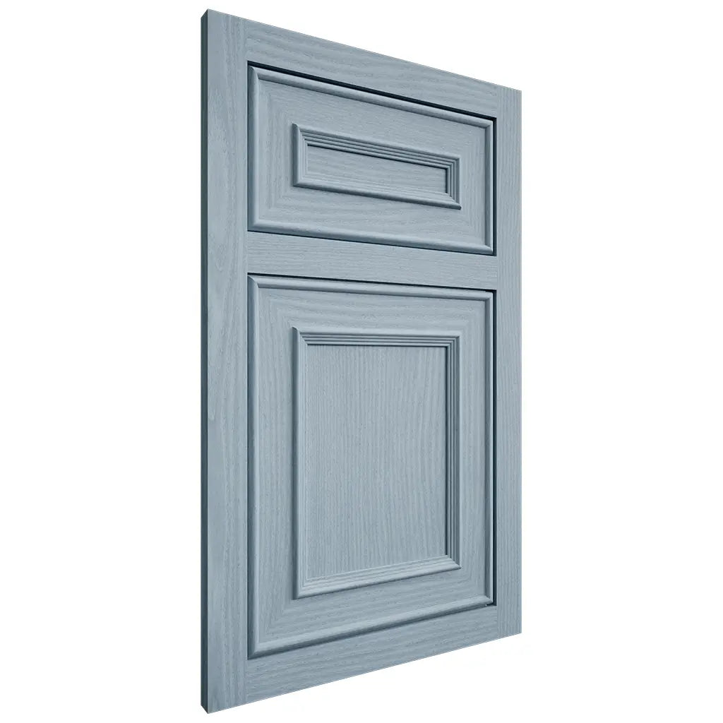 Shiloh Cabinetry Flush Inset Dalton White Oak Plain Cut Sky Door