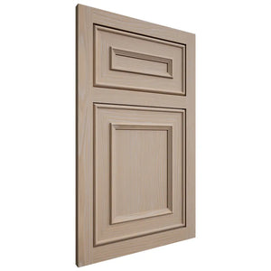 Shiloh Cabinetry Flush Inset Dalton White Oak Plain Cut Straw Door