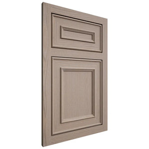 Shiloh Cabinetry Flush Inset Dalton White Oak Plain Cut Whitewash Door