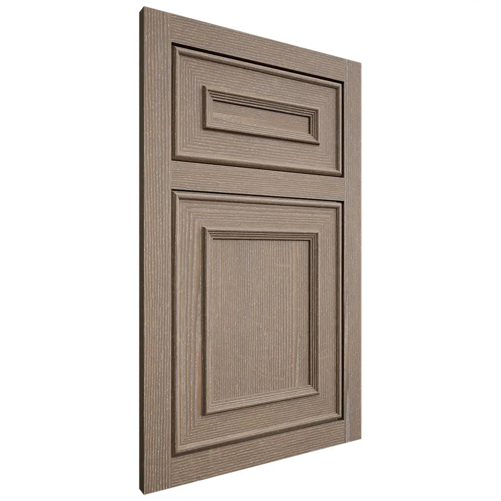 Shiloh Cabinetry Flush Inset Dalton White Oak Quarter Sawn Almond Door