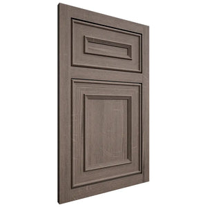 Shiloh Cabinetry Flush Inset Dalton White Oak Quarter Sawn Clay Door