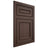 Shiloh Cabinetry Flush Inset Dalton White Oak Quarter Sawn Dusk Door