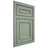 Shiloh Cabinetry Flush Inset Dalton White Oak Quarter Sawn Moss Door