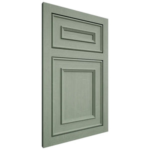 Shiloh Cabinetry Flush Inset Dalton White Oak Quarter Sawn Moss Door