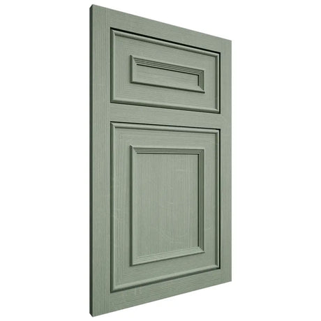 Shiloh Cabinetry Flush Inset Dalton White Oak Quarter Sawn Moss Door