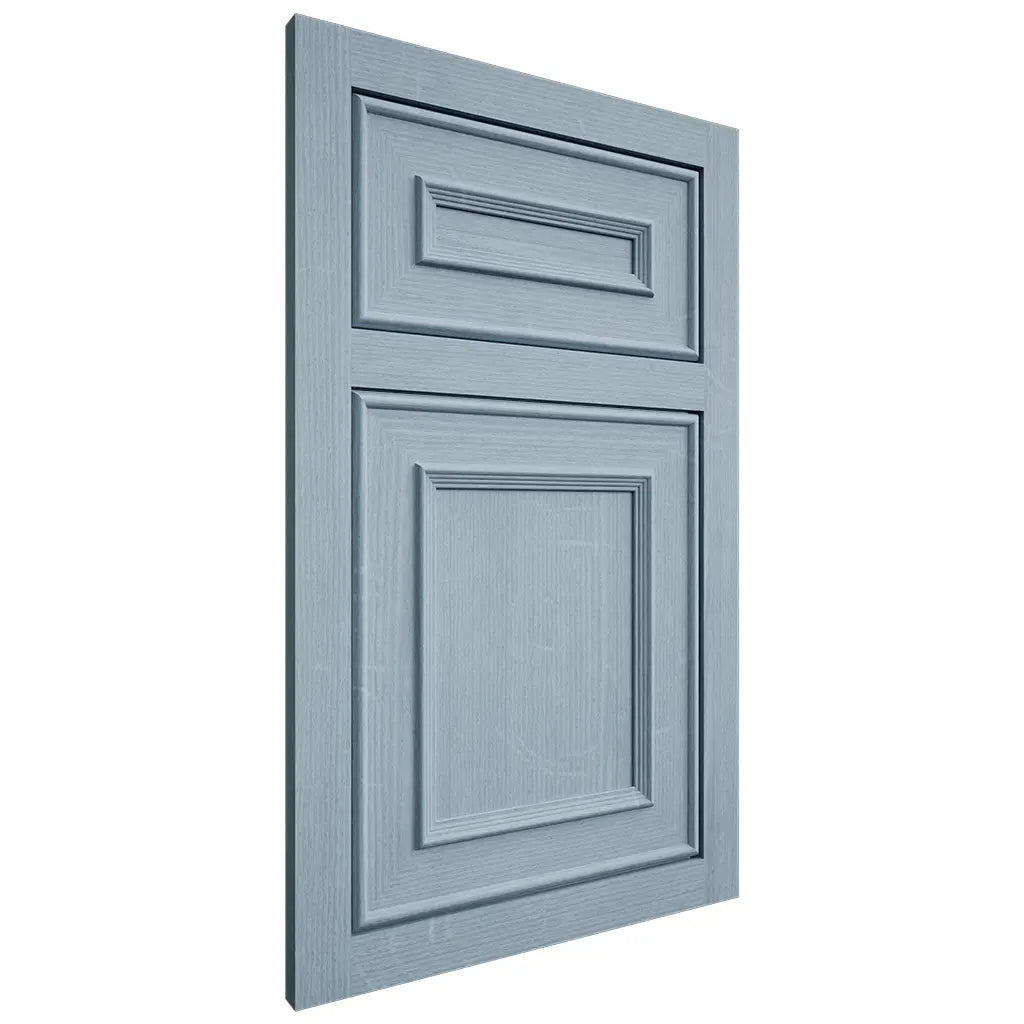 Shiloh Cabinetry Flush Inset Dalton White Oak Quarter Sawn Sky Door