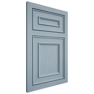 Shiloh Cabinetry Flush Inset Dalton White Oak Rift Cut Sky Door