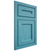Shiloh Cabinetry Flush Inset Essex Alder Plain Cut Aqua Door