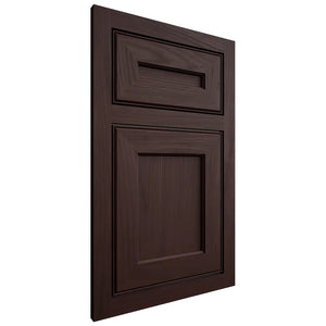 Shiloh Cabinetry Flush Inset Essex Alder Plain Cut Bistre Door