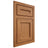 Shiloh Cabinetry Flush Inset Essex Alder Plain Cut Caramel Door