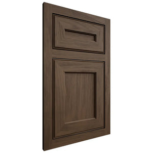 Shiloh Cabinetry Flush Inset Essex Alder Plain Cut Caviar Door