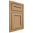 Shiloh Cabinetry Flush Inset Essex Alder Plain Cut Natural Door