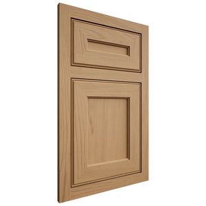 Shiloh Cabinetry Flush Inset Essex Alder Plain Cut Natural Door