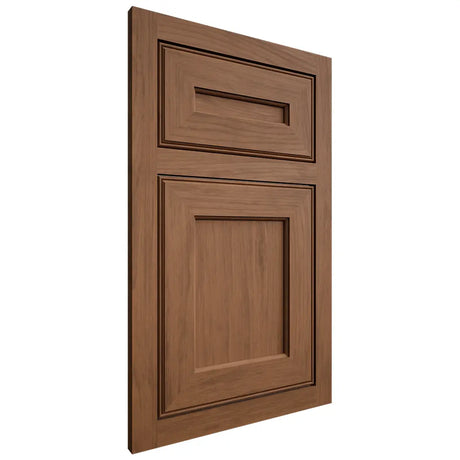 Shiloh Cabinetry Flush Inset Essex Alder Plain Cut Walnut Door