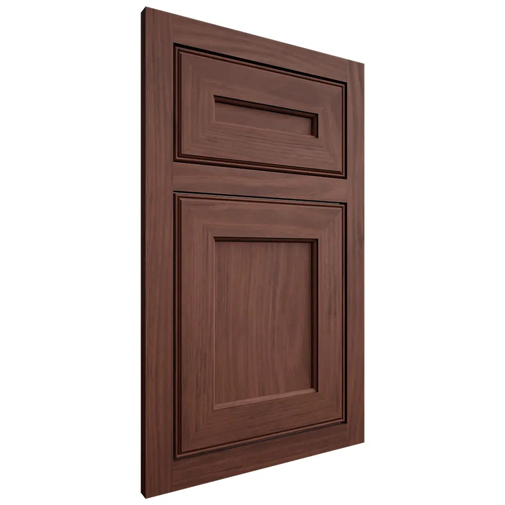 Shiloh Cabinetry Flush Inset Essex Cherry Plain Cut Bourbon Door