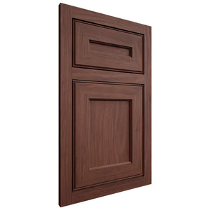 Shiloh Cabinetry Flush Inset Essex Cherry Plain Cut Bourbon Door