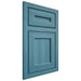 Shiloh Cabinetry Flush Inset Essex Hickory Plain Cut Aqua Door