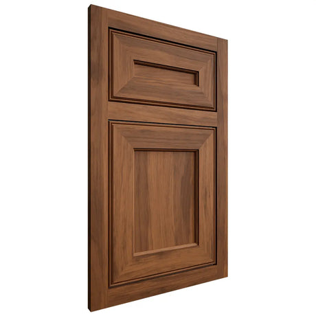 Shiloh Cabinetry Flush Inset Essex Hickory Plain Cut Burnt Sugar Door