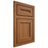 Shiloh Cabinetry Flush Inset Essex Hickory Plain Cut Chestnut Door