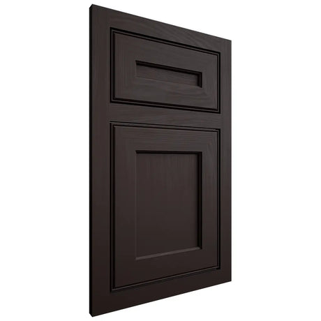 Shiloh Cabinetry Flush Inset Essex Maple Plain Cut Espresso Door