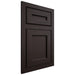 Shiloh Cabinetry Flush Inset Essex Maple Plain Cut Espresso Door