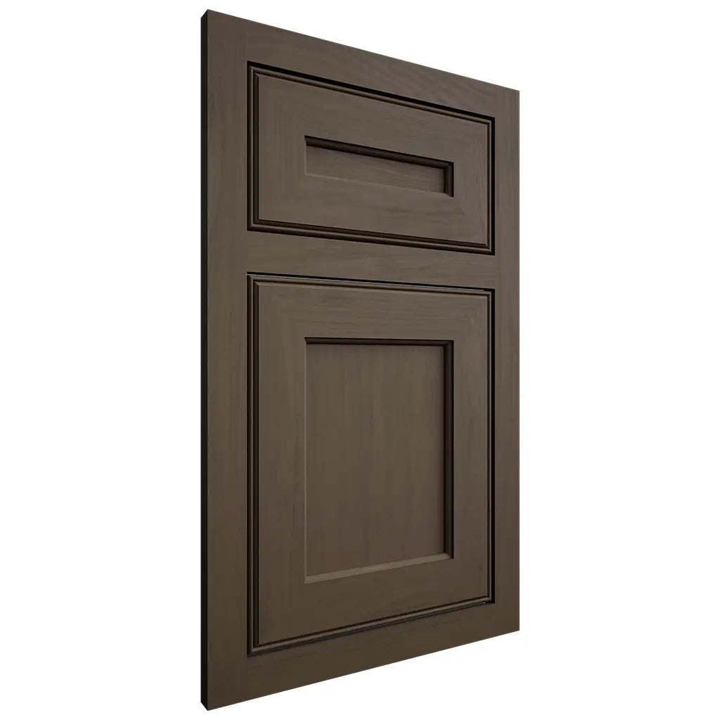 Shiloh Cabinetry Flush Inset Essex Maple Plain Cut Perfect Brown Door