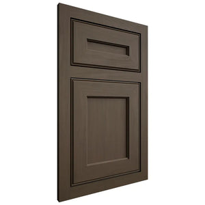 Shiloh Cabinetry Flush Inset Essex Maple Plain Cut Perfect Brown Door