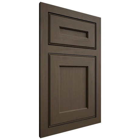 Shiloh Cabinetry Flush Inset Essex Maple Plain Cut Perfect Brown Door