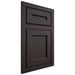 Shiloh Cabinetry Flush Inset Essex Poplar Plain Cut Carbon Door