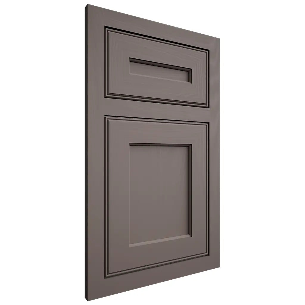 Shiloh Cabinetry Flush Inset Essex Poplar Plain Cut Heatherstone Door