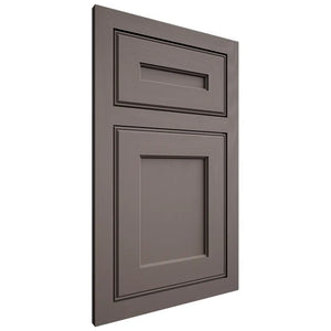 Shiloh Cabinetry Flush Inset Essex Poplar Plain Cut Heatherstone Door