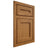 Shiloh Cabinetry Flush Inset Essex Red Oak Plain Cut Autumn Door