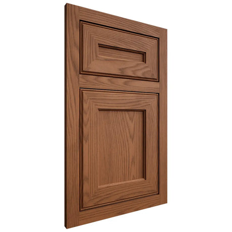 Shiloh Cabinetry Flush Inset Essex Red Oak Plain Cut Braun Door
