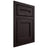 Shiloh Cabinetry Flush Inset Essex Red Oak Plain Cut Espresso Door