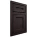 Shiloh Cabinetry Flush Inset Essex Red Oak Plain Cut Espresso Door