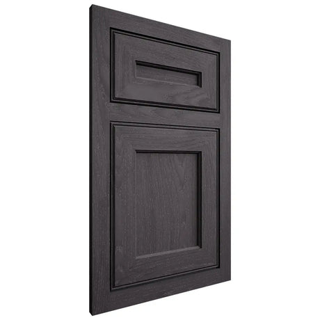 Shiloh Cabinetry Flush Inset Essex Red Oak Plain Cut Harbor Door
