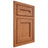 Shiloh Cabinetry Flush Inset Essex Red Oak Plain Cut Harvest Door