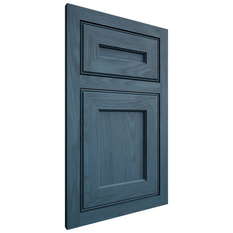 Shiloh Cabinetry Flush Inset Essex Red Oak Plain Cut Hudson Door