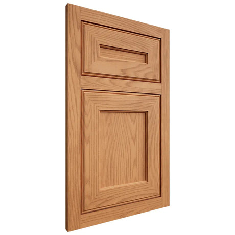 Shiloh Cabinetry Flush Inset Essex Red Oak Plain Cut Medium Door
