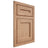 Shiloh Cabinetry Flush Inset Essex Red Oak Plain Cut Natural Door