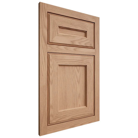 Shiloh Cabinetry Flush Inset Essex Red Oak Plain Cut Natural Door
