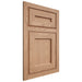 Shiloh Cabinetry Flush Inset Essex Red Oak Plain Cut Natural Door