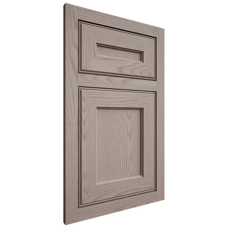 Shiloh Cabinetry Flush Inset Essex Red Oak Plain Cut Sterling Door