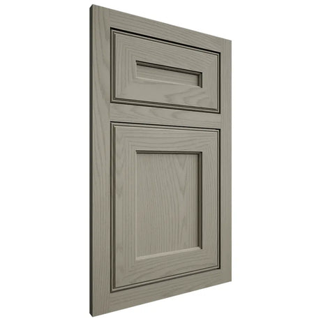 Shiloh Cabinetry Flush Inset Essex Red Oak Plain Cut Thyme Door