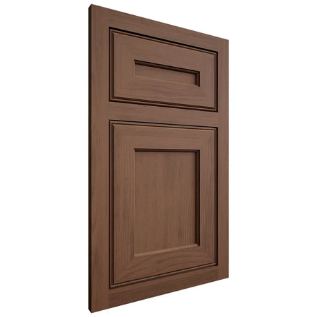 Shiloh Cabinetry Flush Inset Essex Walnut Plain Cut Natural Door