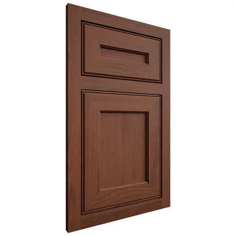 Shiloh Cabinetry Flush Inset Essex Walnut Plain Cut Rye Door