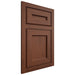 Shiloh Cabinetry Flush Inset Essex Walnut Plain Cut Rye Door