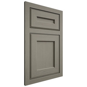 Shiloh Cabinetry Flush Inset Essex Walnut Plain Cut Thyme Door