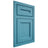 Shiloh Cabinetry Flush Inset Essex White Oak Plain Cut Aqua Door